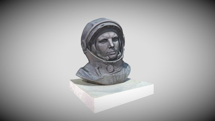 Yuri Gagarin Statue in Qatar 3D Model