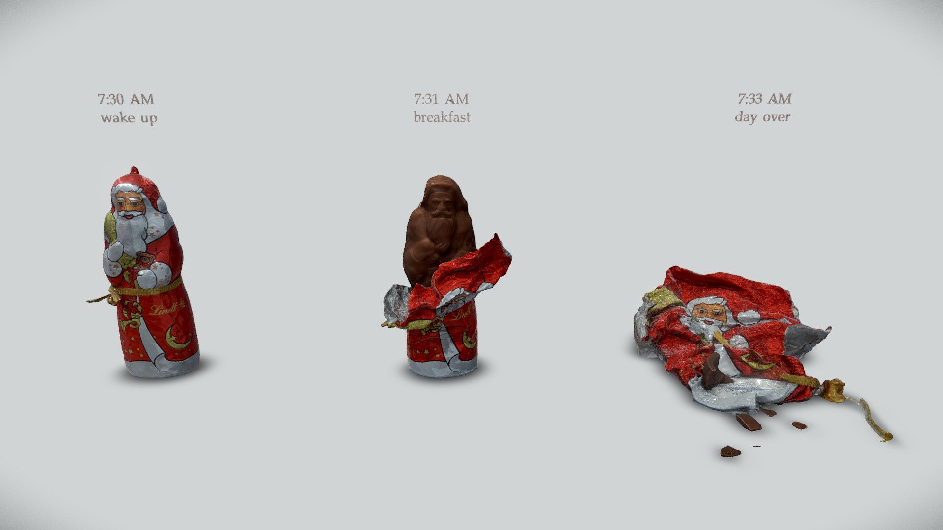 Daily schedule of chocolate St. Nicholas