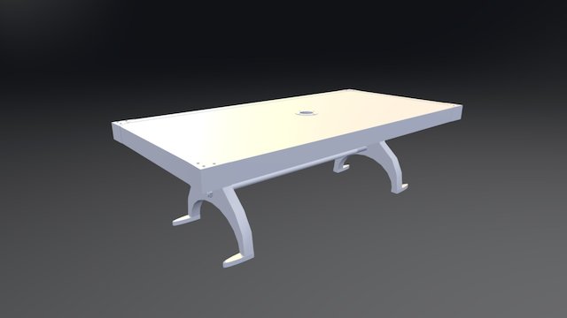 Table Rectangulaire 3D Model