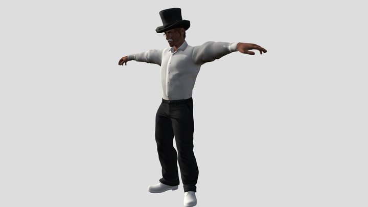 Wave Hip Hop Dance 3D Model