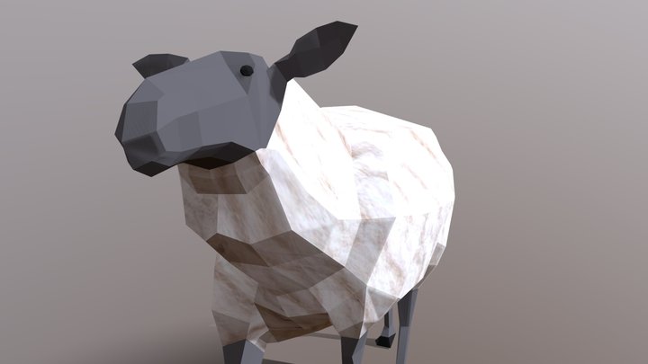 Low Poly - Sheep 3D Model