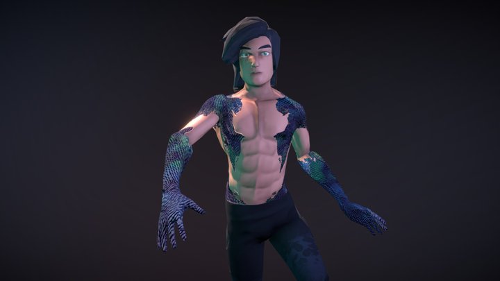 Aquatic SuperHero 3D Model