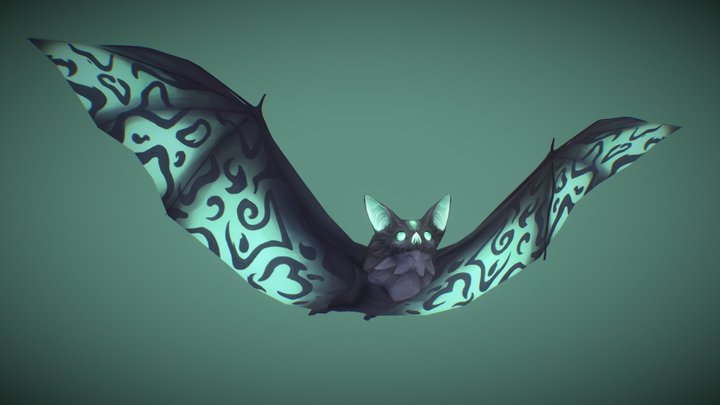 Emerald Bat 3D Model