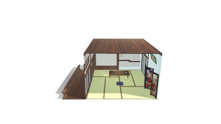 Japanese Sleeping Room 3D Model