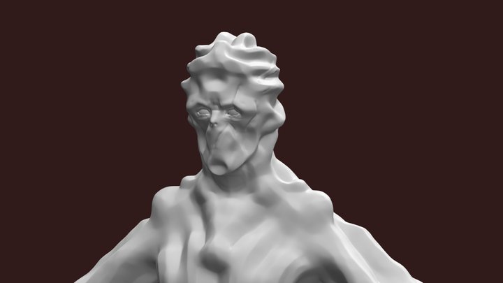 Creature with no mouth 3D Model
