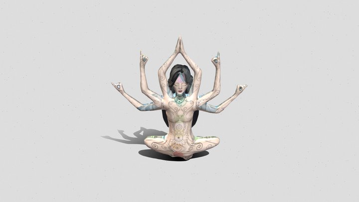 Diosa de los elementos 3D Model