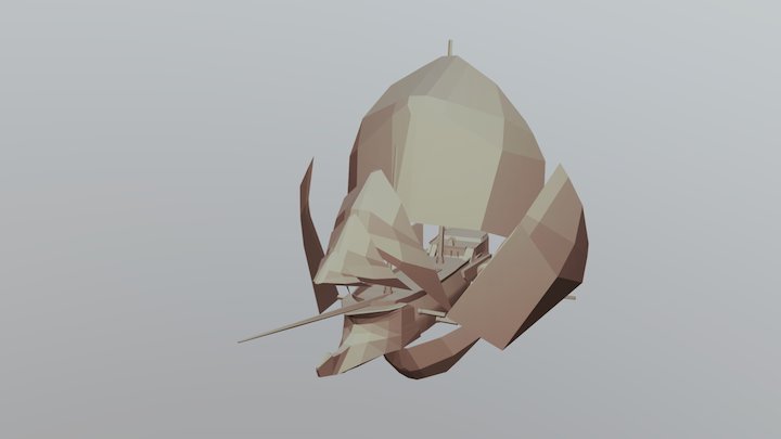 Sci Fi Space P Ship 3D Model
