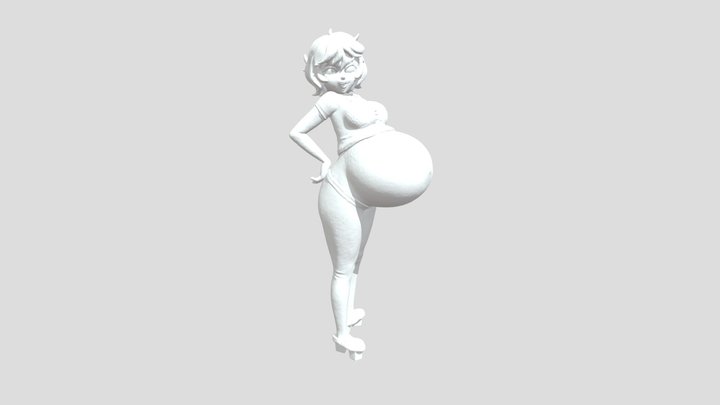 3D pregnant girl 3D Model