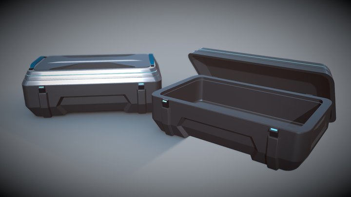 Cyber crate design 3D Model
