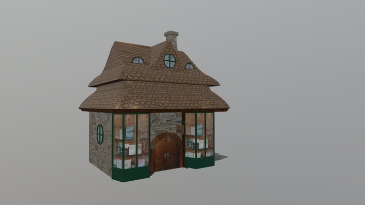 Librairie Fantastique 3D Model
