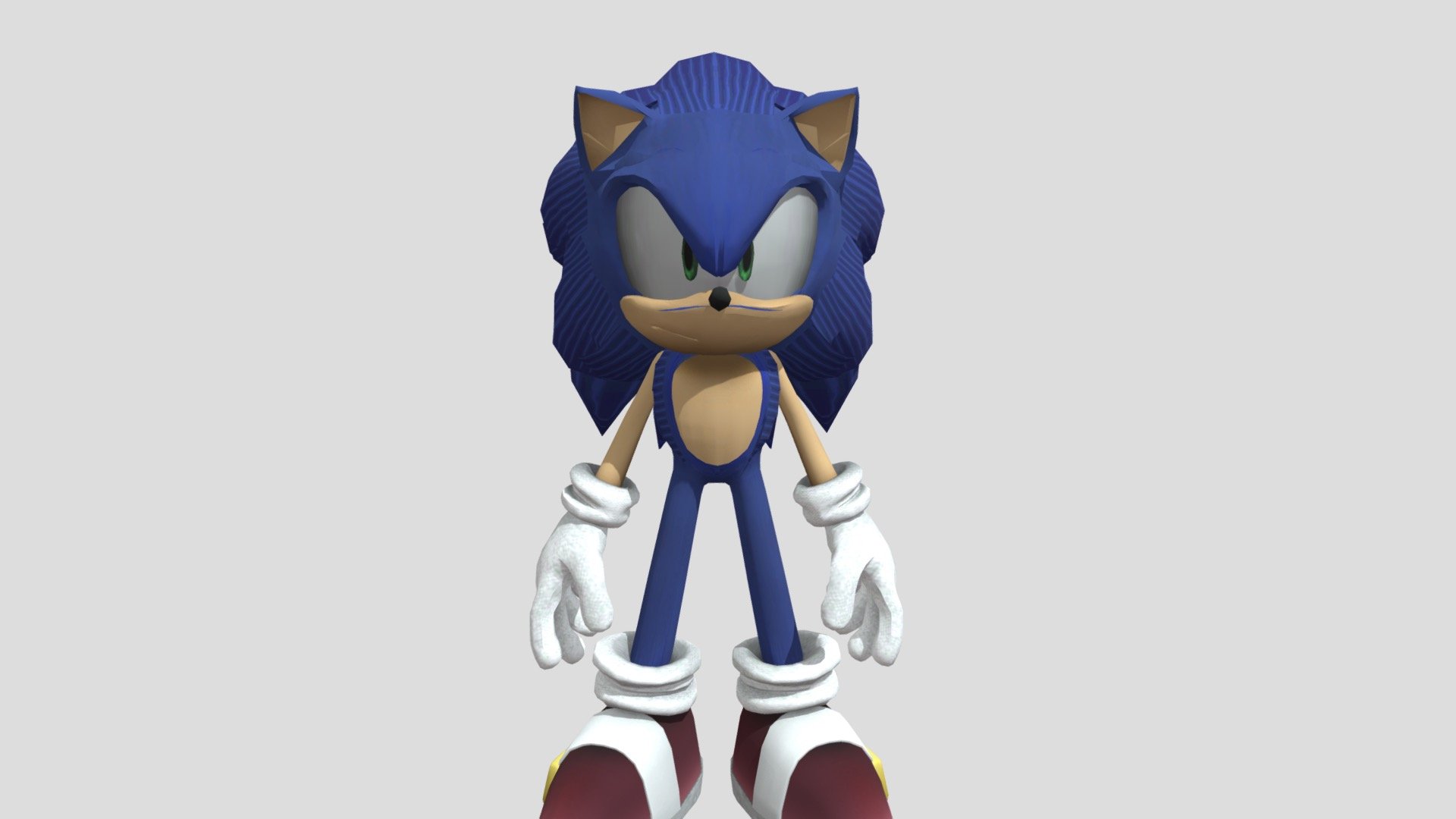 Sonic Fan Film Design Sonic Generations Style Download Free 3D model