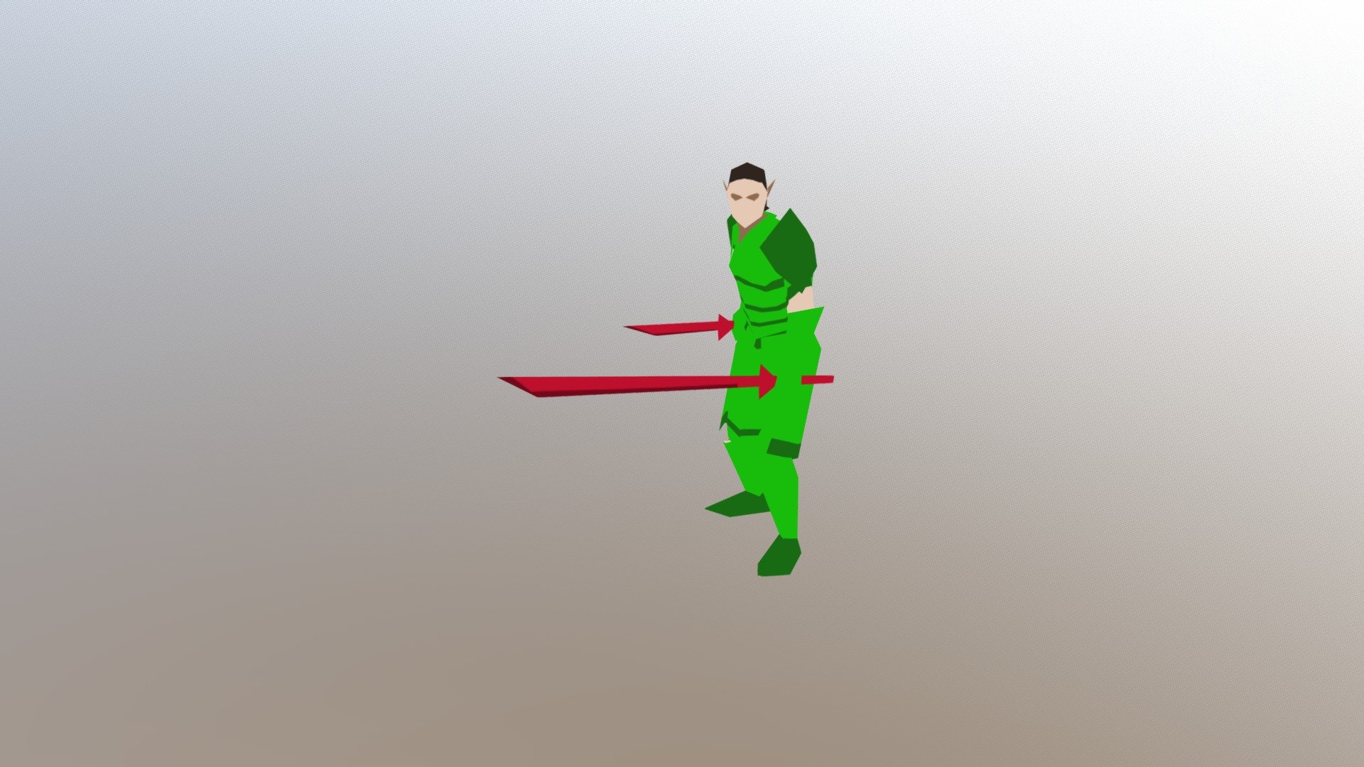 Dual Wielding Swordsman Buy Royalty Free 3d Model By Angupte 81ccd6f