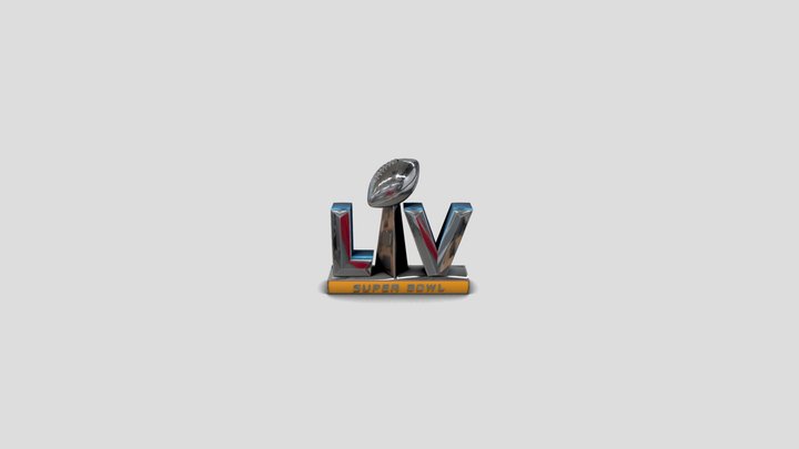 Super Bowl LV Trophy 3D Model