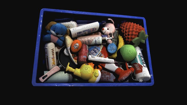 Multicolored goods 3D Model