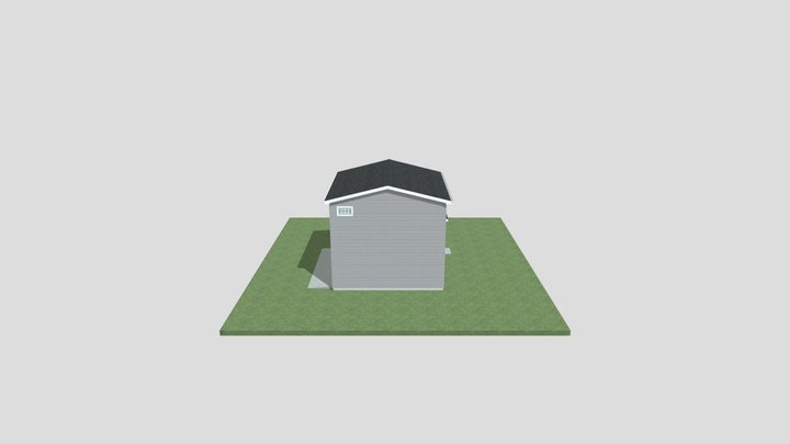 24'x22' Carriage House 3D Model