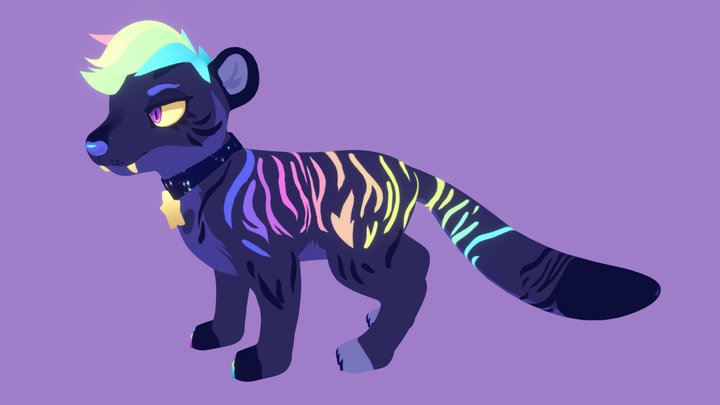 Rainbow-Lava 3D Model