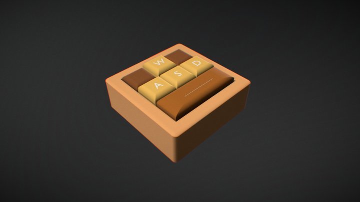 Mini Keyboard 3D Model
