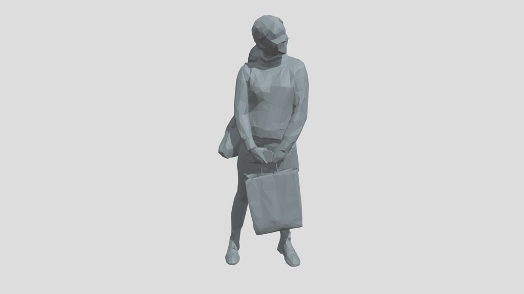 Lowpoly Female Standing