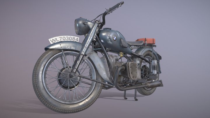 BMW R71 1938 3D Model