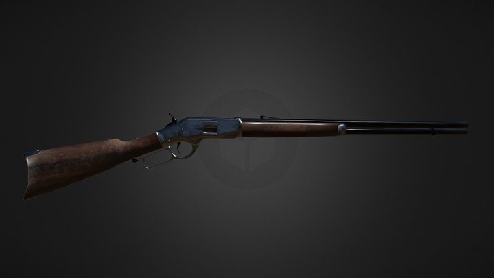 Winchester Model 1873 3D Model