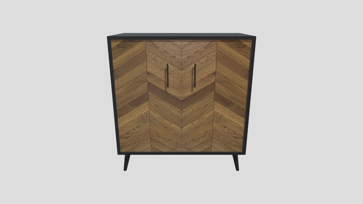 Wooden cabinet 3D Model