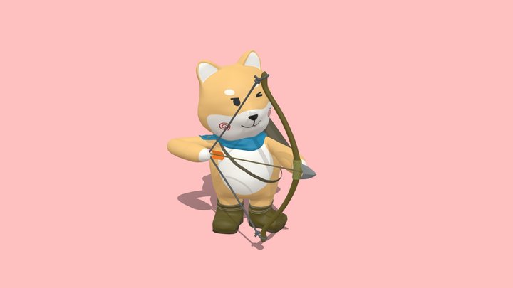 Shiba the Archer 3D Model