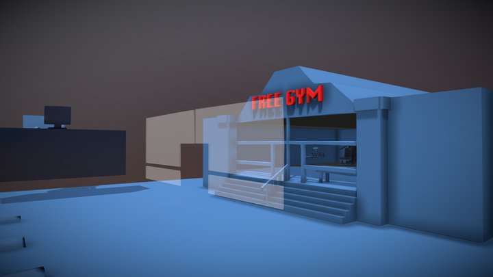 Free Gym 3D Model