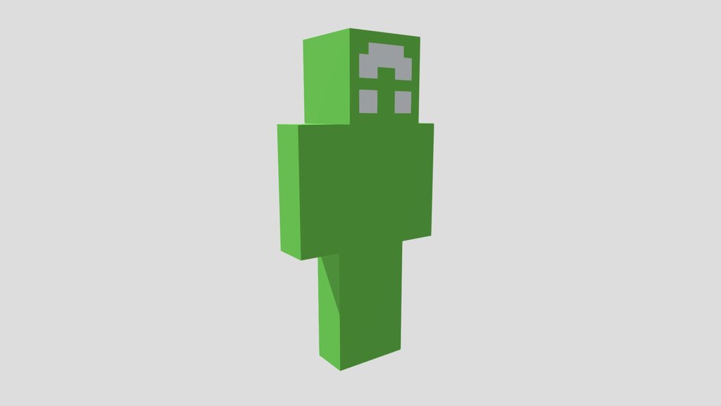 Boosfer 3D Model – Minecraft Style Character