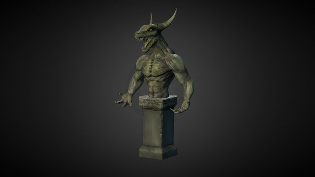 Raxus Statue 3D Model