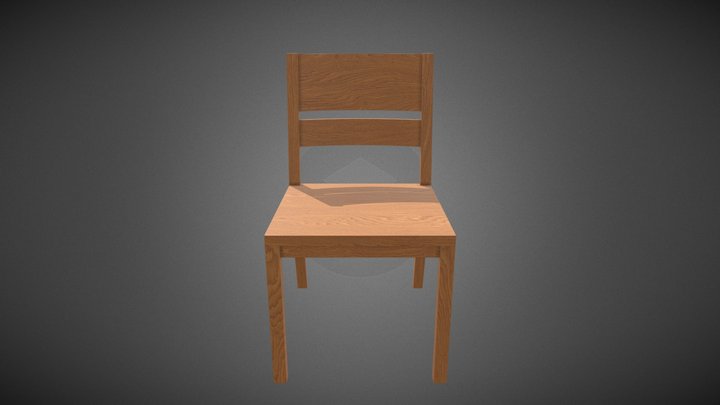 Afton Wood Chair 3D Model