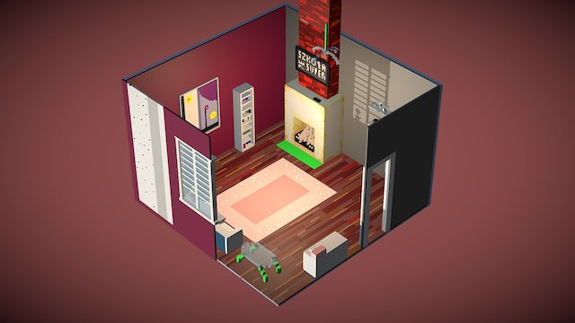 The room of Monika W 3D Model