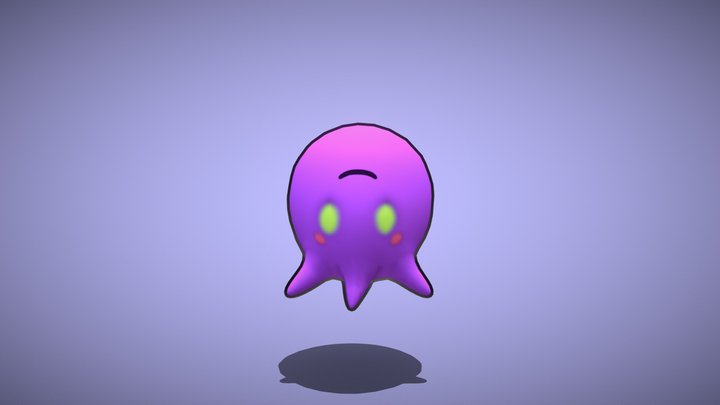 Squidrei Stylized Creature 3D Model