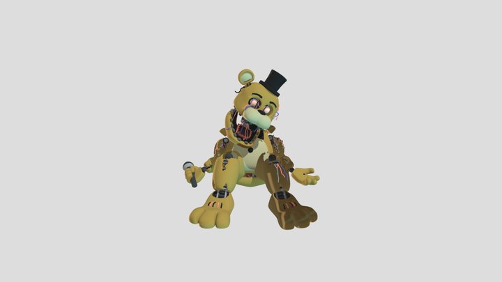 Fbx torres withered golden freddy 3D Model