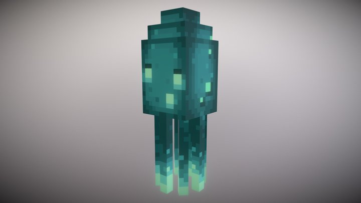 Glow Squid Improved 3D Model