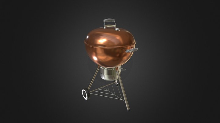 W_OKettleP22inCPECharGrill_Cop 3D Model