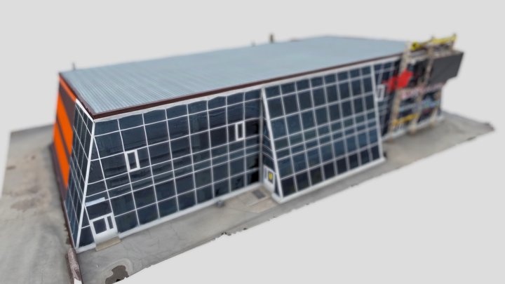 market building in Russia 3D Model