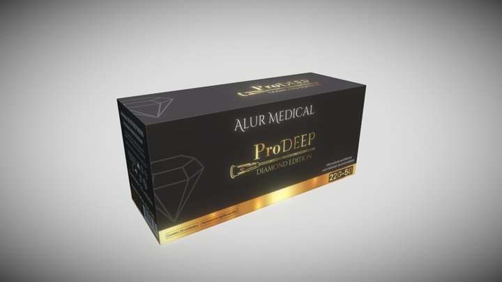 Pro Deep Gold Box 3D Model