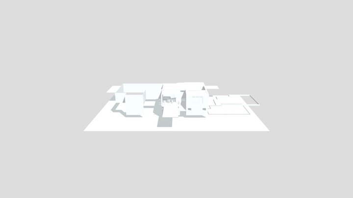 Mantscha Erdgeschoss Aussen For VR 3D Model