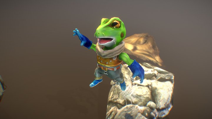 Glenn The Frog 3D Model