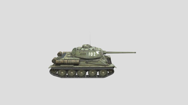 T-34-85 Rudy (Update 11.16.0) – Kostenloses 3D-Modell STL