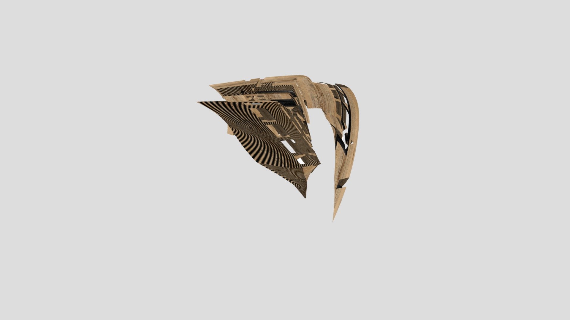 studio wood stripe model test 2