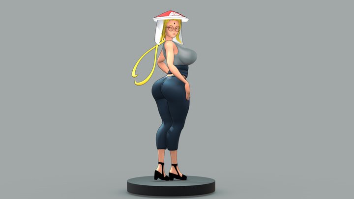 Lady Tsunade ( Naruto ) 3D Model