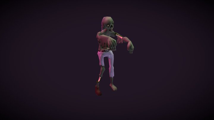 Gnarly Zombie 3D Model