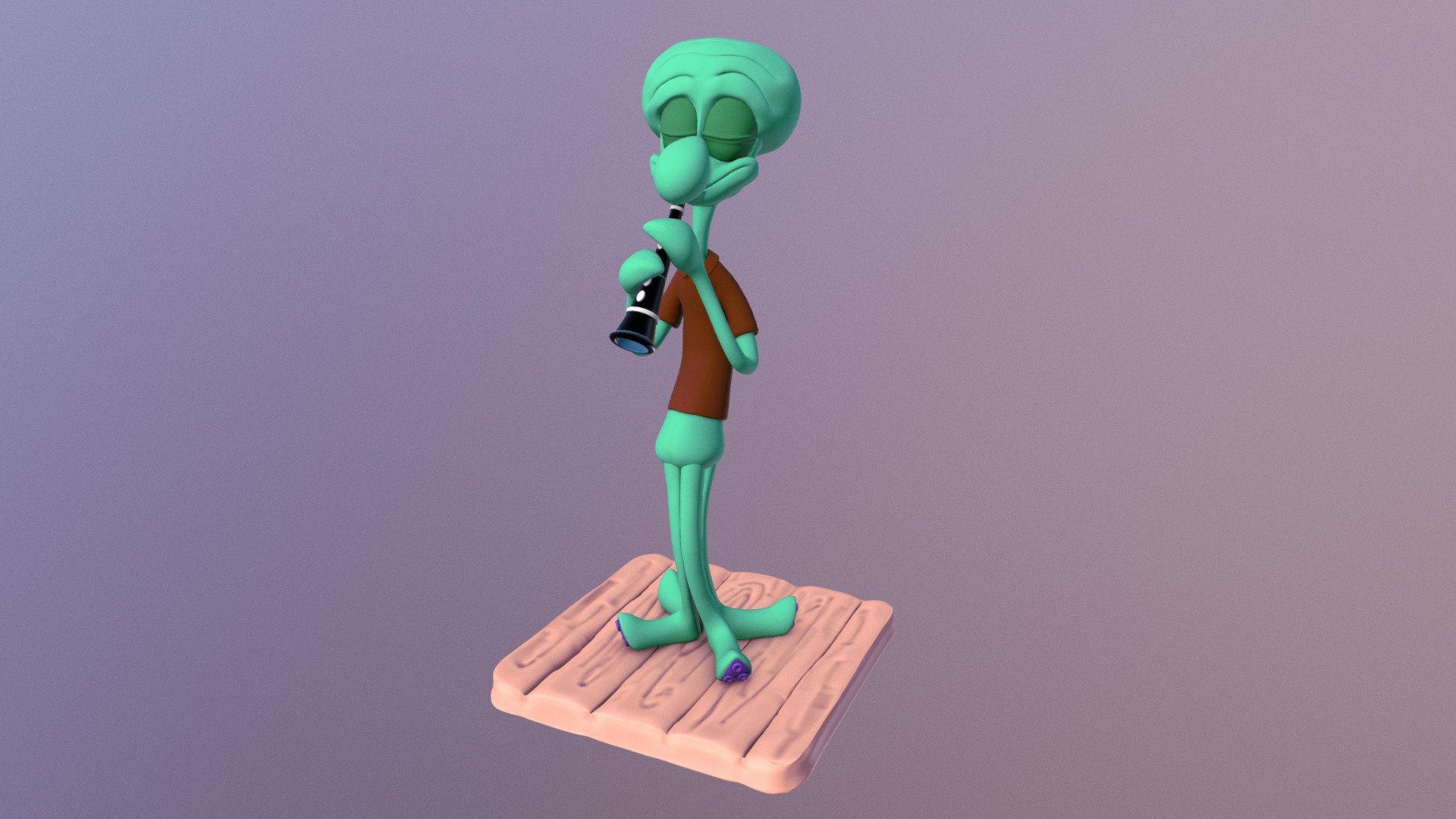 Squidward's Jam - 3D model by bizymouse (@BizyMouse) [81dd925]