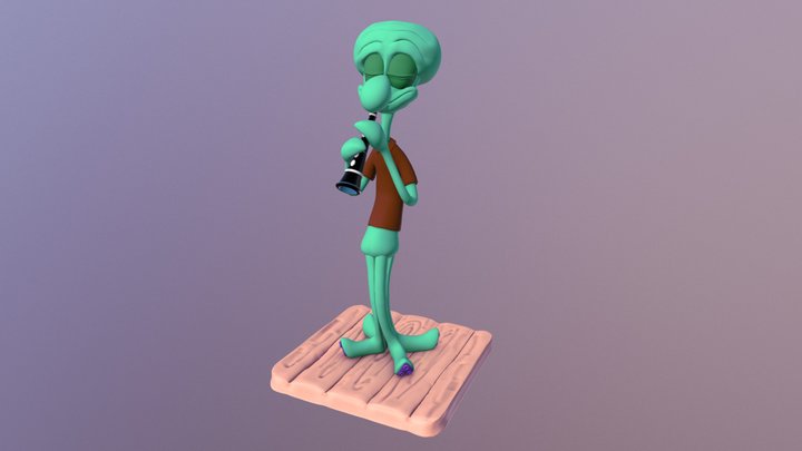 Squidward's Jam 3D Model