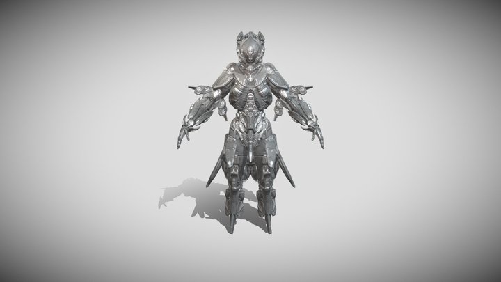 Gauss Altramech Skin - Warframe 3D Model