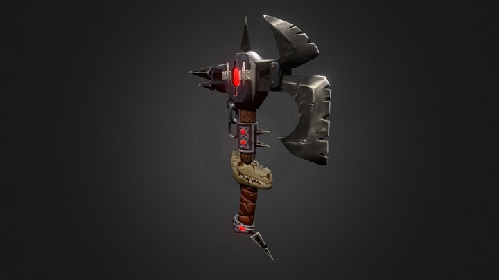 Stylised War Axe 3D Model