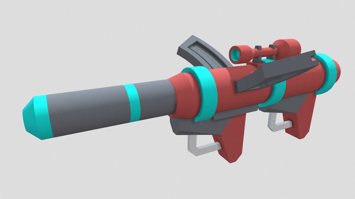 X_Gun_07 3D Model