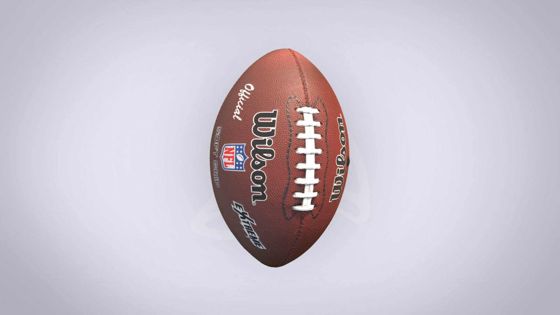 3D model American football ball - This is a 3D model of the American football ball. The 3D model is about logo.