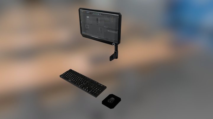 Lab Computer 3D Model